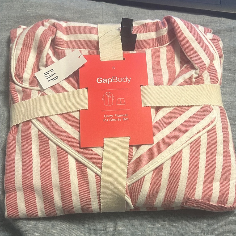 GAP Red and White Striped Pajama Set